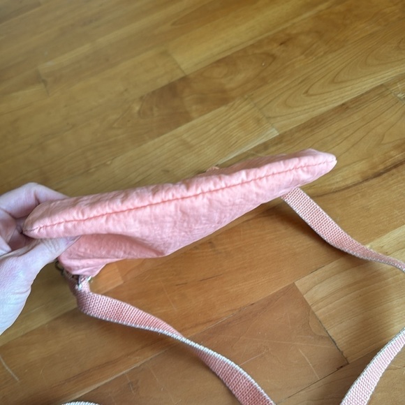 🍑 Kipling Keiko Crossbody Peachy Coral mini bag purse peach with keychain charm - Picture 9 of 14